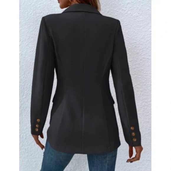 Classic Khaki Button Work Jacket Coat Blazer - Picture 11 of 14